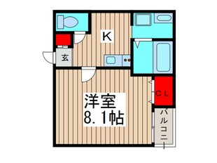 ヴィラ－ト七里の物件間取画像